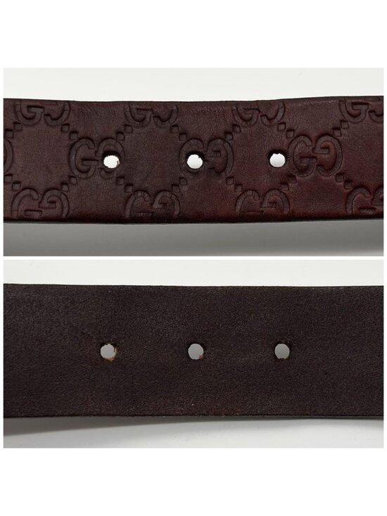 Gucci Era Vintage GG Belt Brown